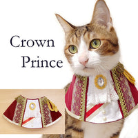 HKM-7929277 Handsome and Funny Cat Bib in Zombie and Duke Suit Designs - Polyester Material, Sizes S and L