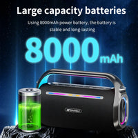 HKM-792979 Portable Wireless Bluetooth Speaker with Hi-Fi Stereo Sound and Amplifier Function