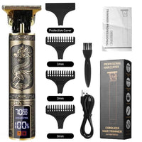 HKM-793043 Cordless Rechargeable Hair Clipper for Men with Washable Blades and LED Display