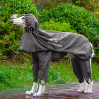 HKM-7930685 Adjustable All-Inclusive Raincoat for Medium to Large Dogs - Four-Legged Hooded Poncho in Multiple Colors