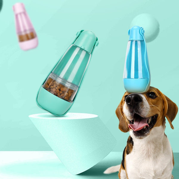 HKM-7930941 Portable Multifunctional Pet Water and Food Bottle for Dogs and Cats ¨C Multiple Colors Available