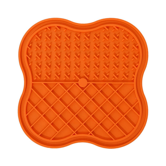 HKM-7931069 Silicone Snack Catcher Dog Bowl - Available in Orange, Blue, Pink, and Purple - 20 x 20 cm