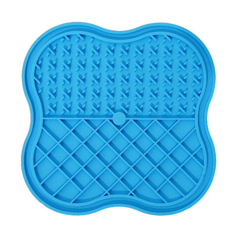 HKM-7931069 Silicone Snack Catcher Dog Bowl - Available in Orange, Blue, Pink, and Purple - 20 x 20 cm