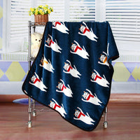 HKM-7931709 Cartoon Animal Print Flannel Coral Fleece Blanket for Pets - 100x75cm