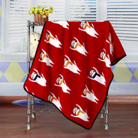 HKM-7931709 Cartoon Animal Print Flannel Coral Fleece Blanket for Pets - 100x75cm
