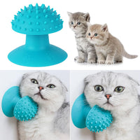HKM-7932349 Self-Grooming Cat Brush and Massager for Long and Short Fur with Cat Mint Attachment