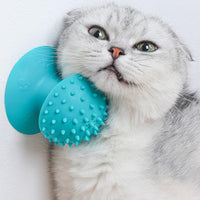HKM-7932349 Self-Grooming Cat Brush and Massager for Long and Short Fur with Cat Mint Attachment