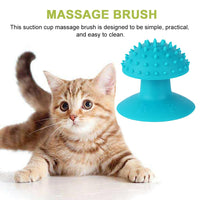 HKM-7932349 Self-Grooming Cat Brush and Massager for Long and Short Fur with Cat Mint Attachment