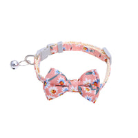 HKM-7932861 Plaid Bow Tie Collar for Small Dogs and Cats - Christmas Design with Quick Release and Bell