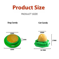 HKM-7933501 Pet Snack Variety Pack: Dog Candy (Red & Green) and Cat Treats (Green, Pink & Blue)