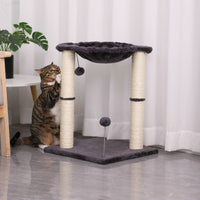 HKM-7934141 Cat Scratching Post with Integrated Nest - E1 Wooden, 40x40x54cm, Simple Design