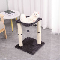 HKM-7934141 Cat Scratching Post with Integrated Nest - E1 Wooden, 40x40x54cm, Simple Design