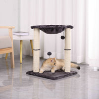 HKM-7934141 Cat Scratching Post with Integrated Nest - E1 Wooden, 40x40x54cm, Simple Design