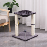 HKM-7934141 Cat Scratching Post with Integrated Nest - E1 Wooden, 40x40x54cm, Simple Design