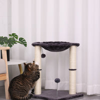 HKM-7934141 Cat Scratching Post with Integrated Nest - E1 Wooden, 40x40x54cm, Simple Design