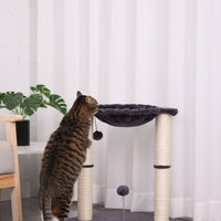 HKM-7934141 Cat Scratching Post with Integrated Nest - E1 Wooden, 40x40x54cm, Simple Design