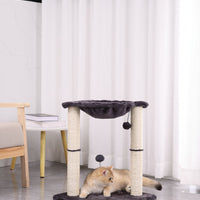 HKM-7934141 Cat Scratching Post with Integrated Nest - E1 Wooden, 40x40x54cm, Simple Design