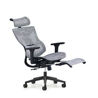 HKM-793427 Ergonomic High-Back Executive Swivel Mesh Chair with Footrest for Office Use