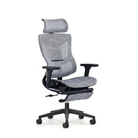 HKM-793427 Ergonomic High-Back Executive Swivel Mesh Chair with Footrest for Office Use