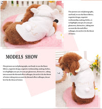 HKM-7935293 Cozy White Down Jacket for Dogs in XS-XL Sizes