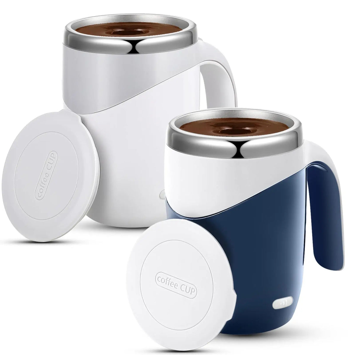 HKM-793555 Self Stirring Electric Coffee Mug with Lid for Travel and Office Use