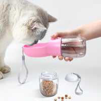 HKM-7936701 Pet Dual-Use Water Cup for Dogs - 300ML Water & 100g Grain, Portable Design