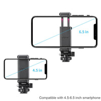 HKM-793683 Adjustable 360-Degree Hot Shoe Mount for Smartphones and Cameras