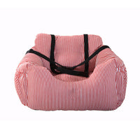 HKM-7937085 Pet Safety Car Nest, Multi-Color Oxford Cloth Car Kennel with Safety Buckle for Front and Back Rows, 55x50x30CM