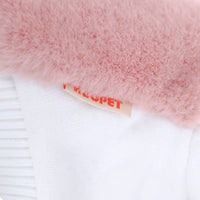 HKM-7937213 Cozy Pink Double-Sided Velvet Dog Outfit for Autumn and Winter