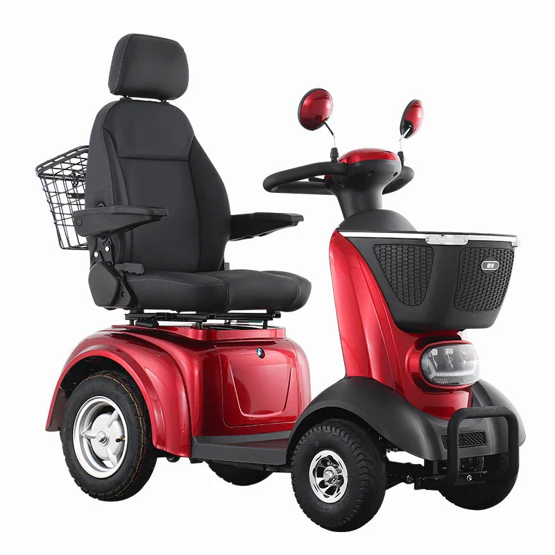 HKM-794003 Four-Wheel Electric Tricycle with Magnetic Brake, 150kg Load Capacity, 48V20Ah Battery, and 20km/h Max Speed