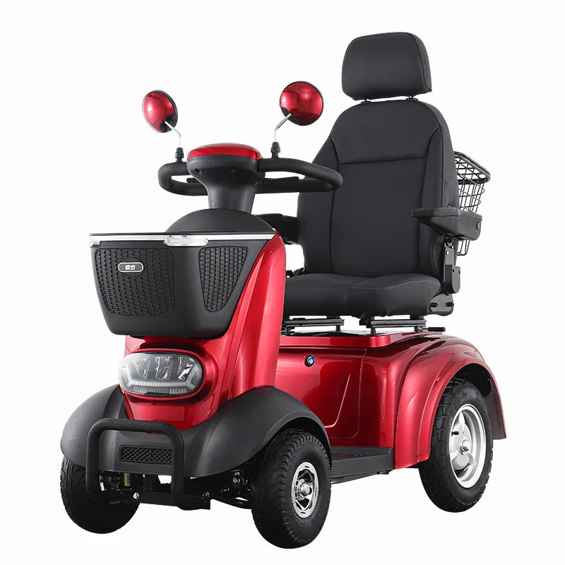 HKM-794003 Four-Wheel Electric Tricycle with Magnetic Brake, 150kg Load Capacity, 48V20Ah Battery, and 20km/h Max Speed