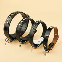 HKM-7940413 Durable Cowhide Pet Collar with Alloy Lock - Available in Multiple Sizes