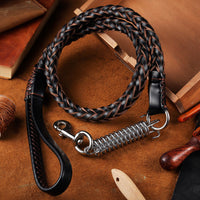 HKM-7940413 Durable Cowhide Pet Collar with Alloy Lock - Available in Multiple Sizes