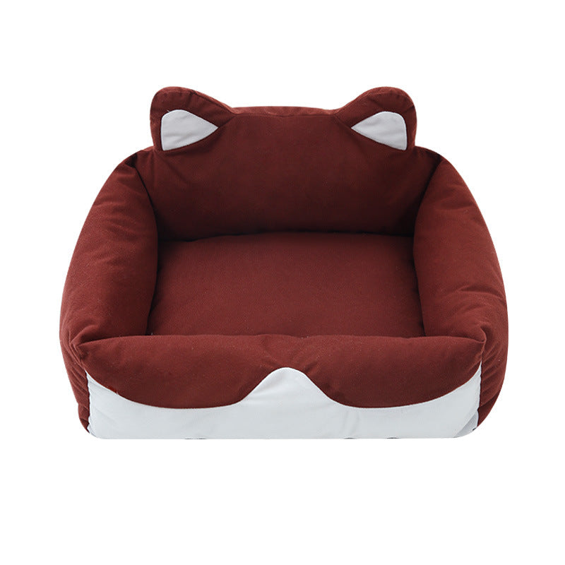HKM-7940669 Cozy Four Seasons Universal Warming Pet Nest for Dogs and Cats - Easy to Clean, Waterproof Oxford Bottom, Multiple Sizes Available