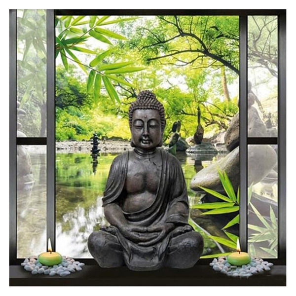 HKM-794131 DIY Diamond Painting of a Colorful Buddha Statue on Canvas – Various Sizes Available