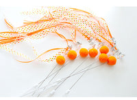HKM-7941437 Colorful Ribbon Cat Toy Wand with Funny Cat Stick - 37cm & 47cm Lengths