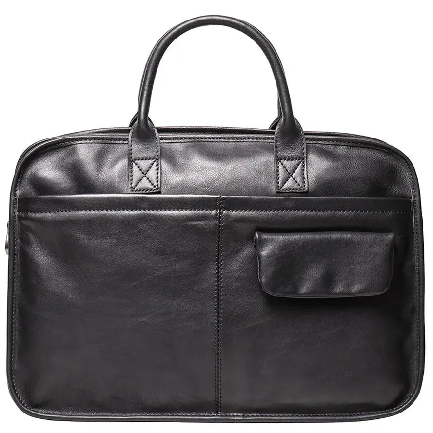 HKM-794195 Men's Leather Messenger Bag - Durable Handcrafted Cowhide with Large Capacity for Laptops and Essentials
