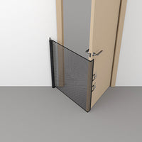 HKM-7942077 Retractable Dog and Baby Safety Gate for Stairs and Doorways, Adjustable 130CM x 78CM, Indoor/Outdoor Use