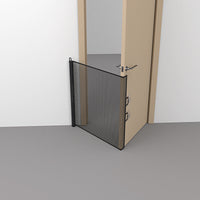 HKM-7942077 Retractable Dog and Baby Safety Gate for Stairs and Doorways, Adjustable 130CM x 78CM, Indoor/Outdoor Use