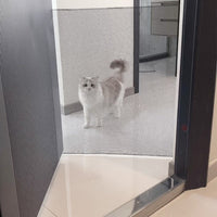 HKM-7942077 Retractable Dog and Baby Safety Gate for Stairs and Doorways, Adjustable 130CM x 78CM, Indoor/Outdoor Use