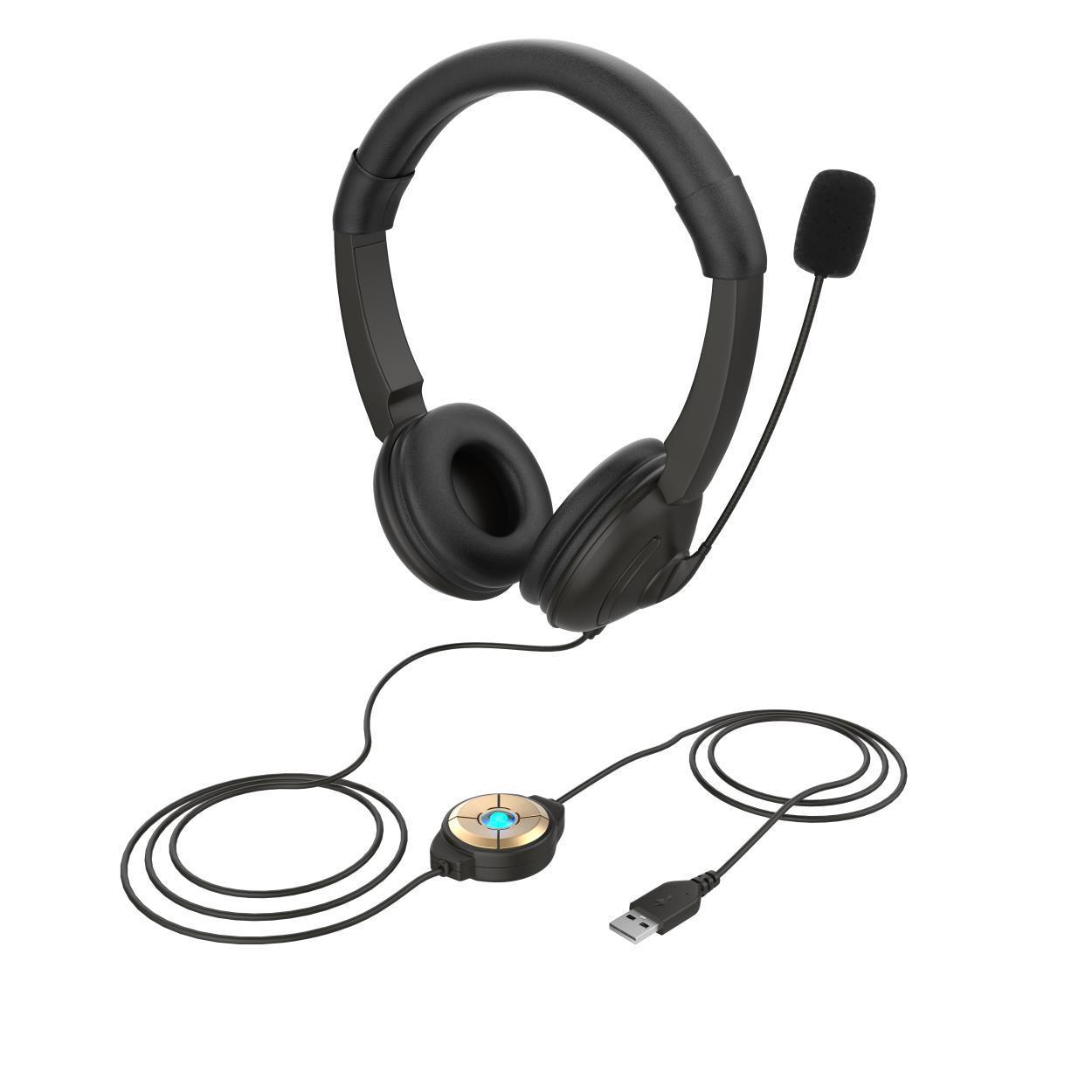 HKM-794323 Professional Noise-Canceling Earphone with High-Sensitivity Microphone and USB Interface