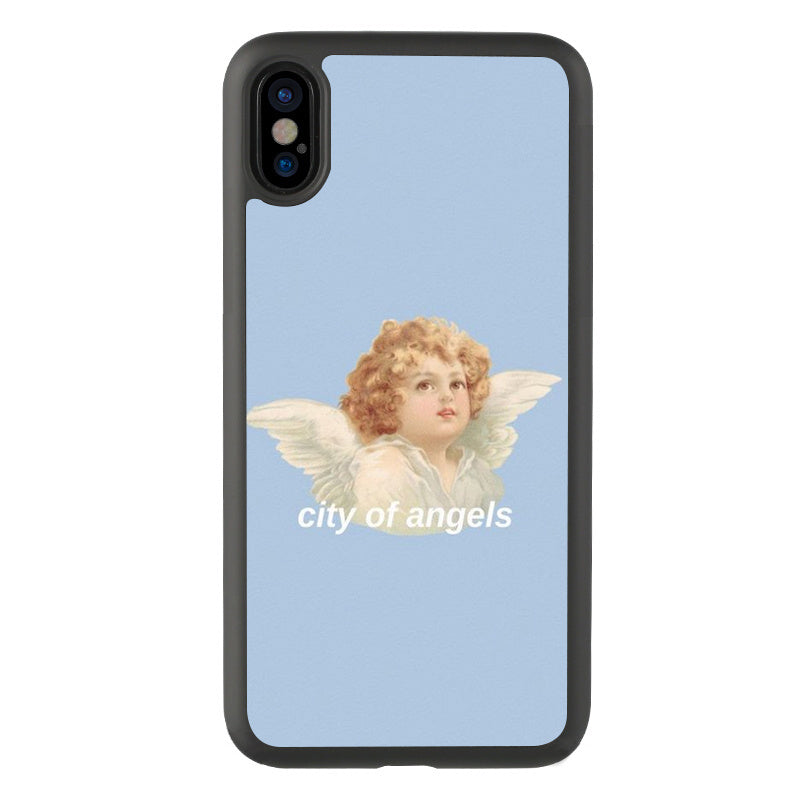 HKM-794387 Blond Angel Retro Silicone Phone Case for iPhone Models
