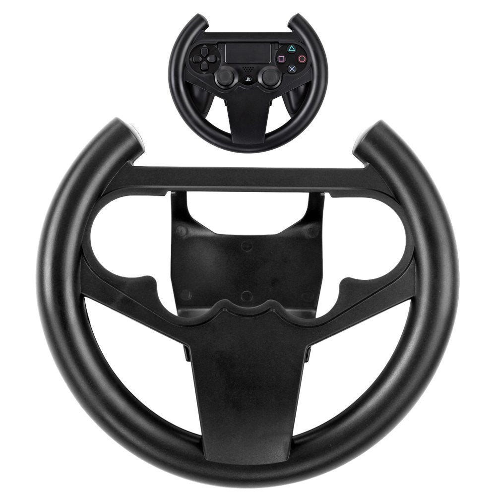 HKM-794451 PS4 Game Console Steering Wheel Accessory - ABS Construction, Entry to Elite Level Performance