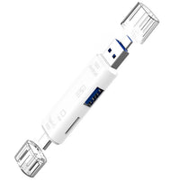 HKM-794515 Type-C Micro USB OTG Hub Adapter with TF Card Reader - Compatible with MacBook, Tablets, and More