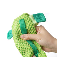 HKM-7946045 Tibetan Food Dog Plush Toy with Sound and Treat Dispensing Features