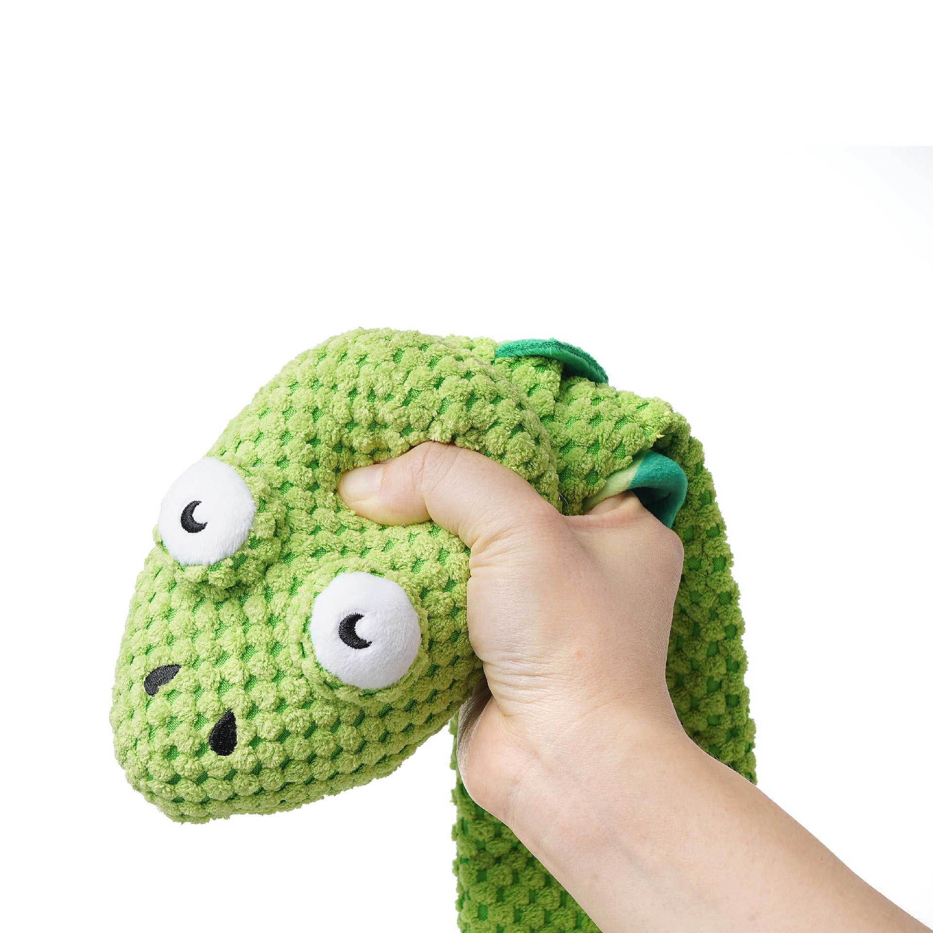 HKM-7946045 Tibetan Food Dog Plush Toy with Sound and Treat Dispensing Features