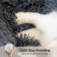 HKM-7946429 Plush Round Dog Bed for Small Dogs - Cozy Orthopedic Pet Nest with Anti-Slip Bottom and Easy Care