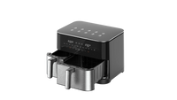 HKM-794707 Large Capacity 11L Air Fryer with Dual Core Technology and Transparent Cooking Pot