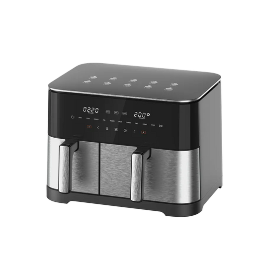 HKM-794707 Large Capacity 11L Air Fryer with Dual Core Technology and Transparent Cooking Pot