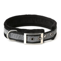 HKM-7948349 Reflective Nylon Dog Collar with Soft Flannel Lining in Multiple Colors